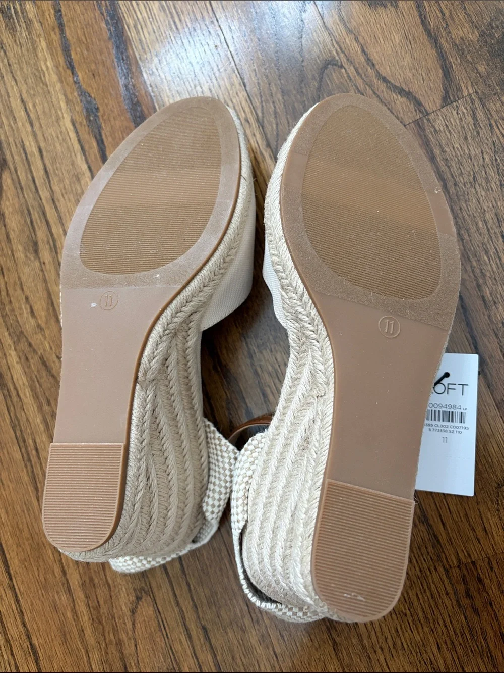 Ann Taylor LOFT Classic Espadrille Wedge in Natural